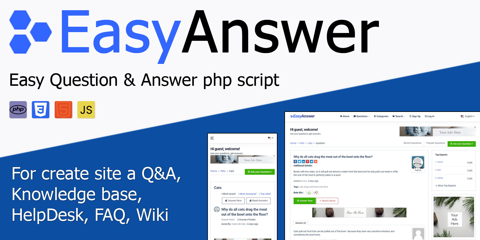 Script PHP - Perguntas e respostas - EasyAnswer 